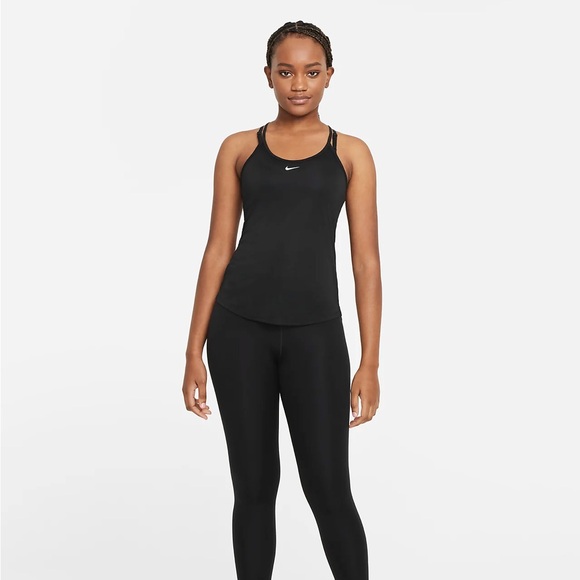 Nike Dri Fit Black Neutral Running Athletic Workout Tank Top Women’s Camo - Picture 6 of 9